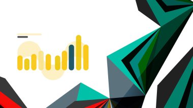 Modern üçgen sunu şablonu