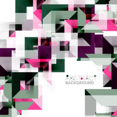 Beyaz Modern kare geometrik desen tasarım