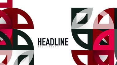 İş tanıtımı geometrik şablonu