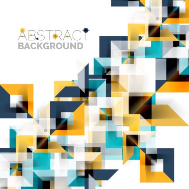 Beyaz Modern kare geometrik desen tasarım