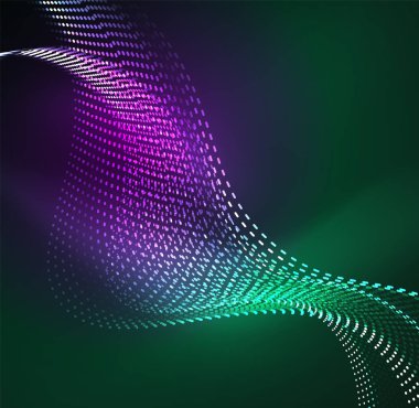 Vektör dalga parçacıklar arka plan