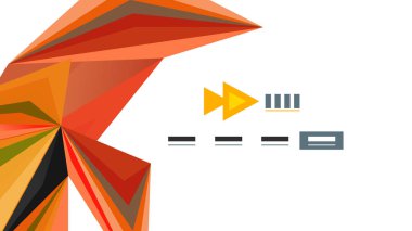 Modern üçgen sunu şablonu