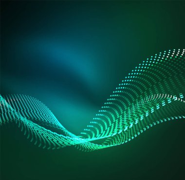 Vektör dalga parçacıklar arka plan