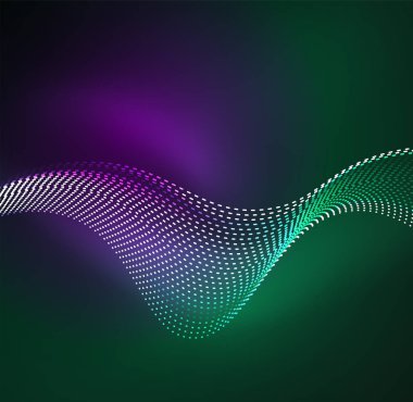 Vektör dalga parçacıklar arka plan