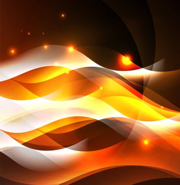 Neon ışıklı dalgalar