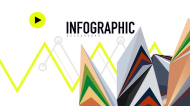 Modern üçgen sunu şablonu