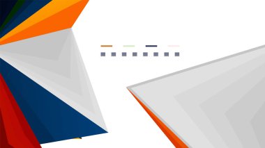 Modern üçgen sunu şablonu