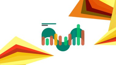 Modern üçgen sunu şablonu