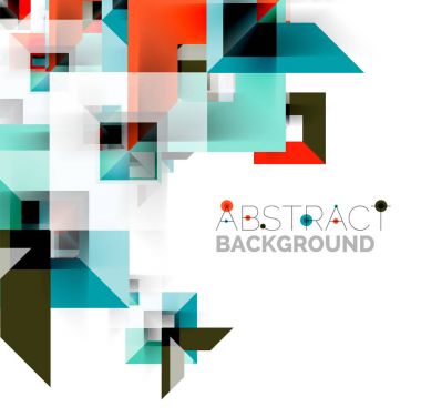 Beyaz Modern kare geometrik desen tasarım