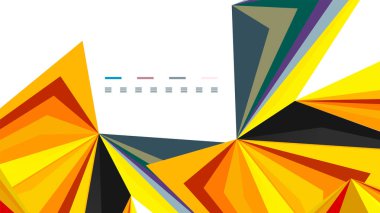 Modern üçgen sunu şablonu