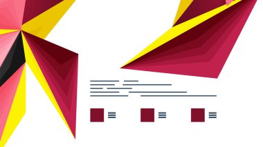 Modern üçgen sunu şablonu