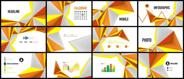 Modern üçgen sunu şablonu