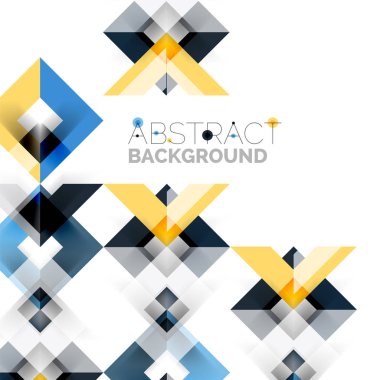 Beyaz Modern kare geometrik desen tasarım