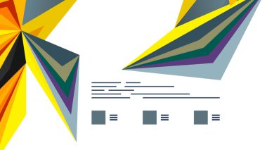 Modern üçgen sunu şablonu