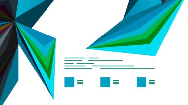 Modern üçgen sunu şablonu