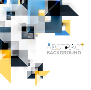 Beyaz Modern kare geometrik desen tasarım