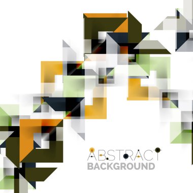 Beyaz Modern kare geometrik desen tasarım