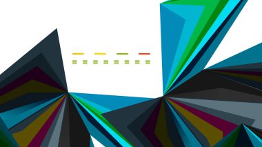 Modern üçgen sunu şablonu