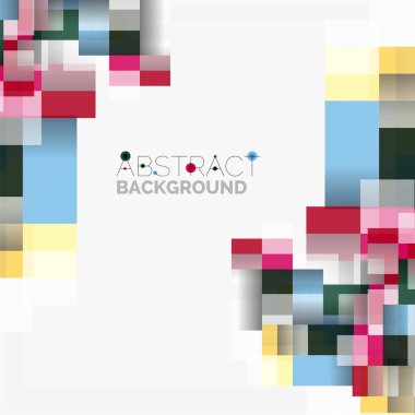 Soyut engeller şablon tasarım arka plan, beyaz, basit geometrik şekiller düz çizgiler ve dikdörtgenler