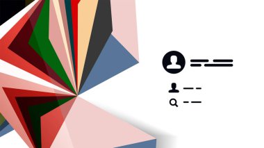 Modern üçgen sunu şablonu