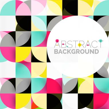 Modern geometrik arka plan daire