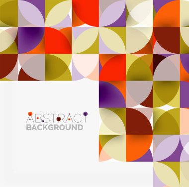 Modern geometrik arka plan daire