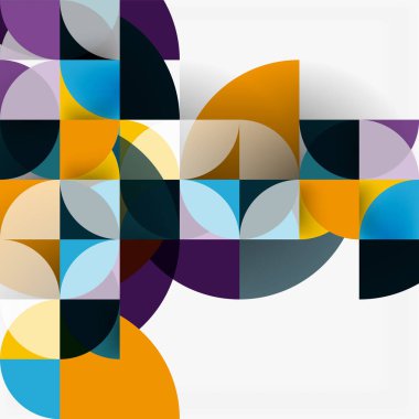 Modern geometrik arka plan daire