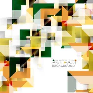 Beyaz Modern kare geometrik desen tasarım