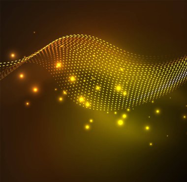 Vektör dalga parçacıklar arka plan