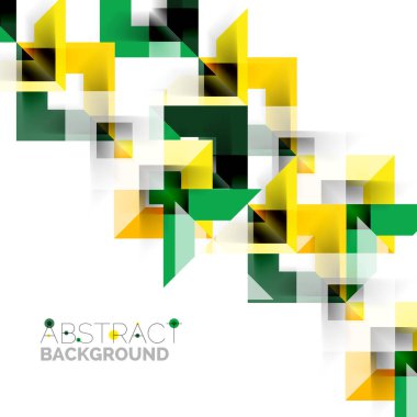 Beyaz Modern kare geometrik desen tasarım