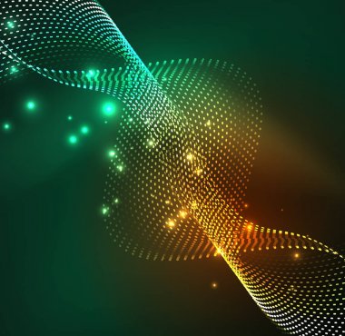 Vektör dalga parçacıklar arka plan