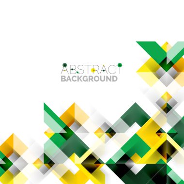 Beyaz Modern kare geometrik desen tasarım