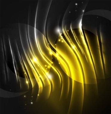 parlayan futuristik çizgiler