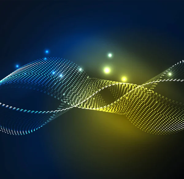 Vektör dalga parçacıklar arka plan