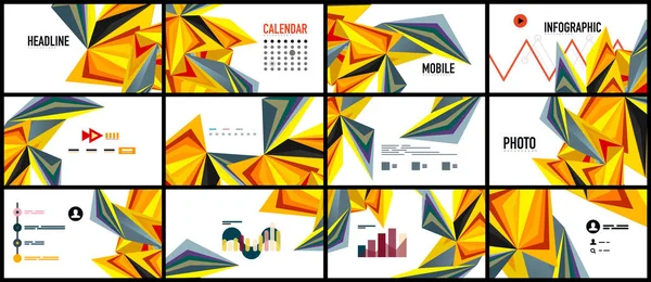 Modern üçgen sunu şablonu