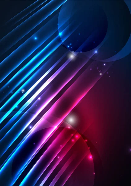 parlayan futuristik çizgiler