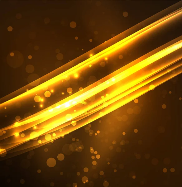 Enerji hatları, karanlıkta parlayan dalgalar vektör arka plan