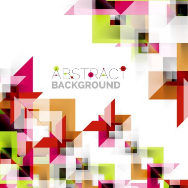 Beyaz Modern kare geometrik desen tasarım