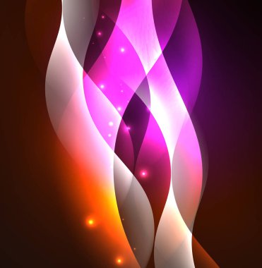 Neon ışıklı dalgalar