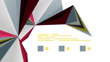 Modern üçgen sunu şablonu