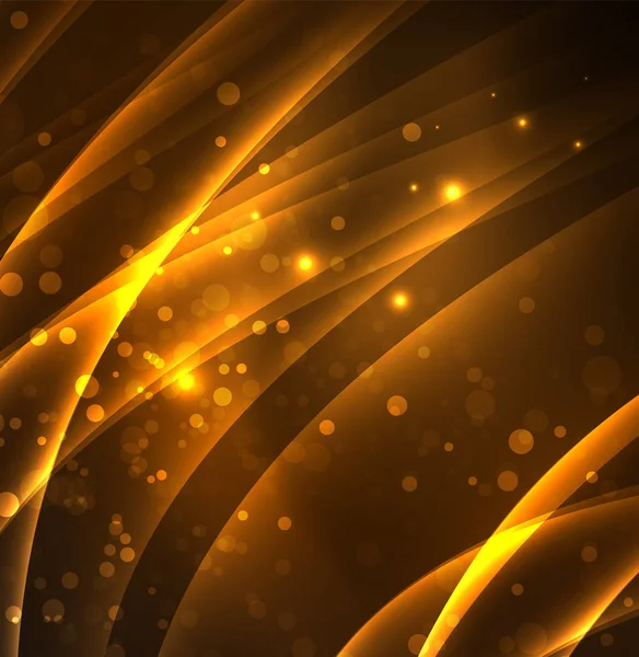 Enerji hatları, karanlıkta parlayan dalgalar vektör arka plan