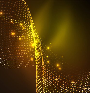 Vektör dalga parçacıklar arka plan