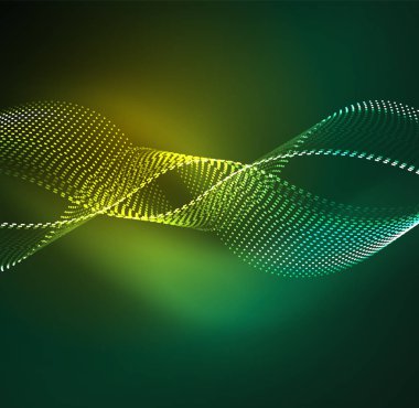 Vektör dalga parçacıklar arka plan