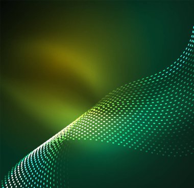 Vektör dalga parçacıklar arka plan