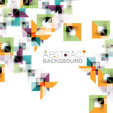 Beyaz Modern kare geometrik desen tasarım