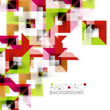 Beyaz Modern kare geometrik desen tasarım