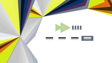 Modern üçgen sunu şablonu