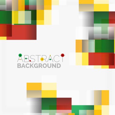 Soyut engeller şablon tasarım arka plan, beyaz, basit geometrik şekiller düz çizgiler ve dikdörtgenler