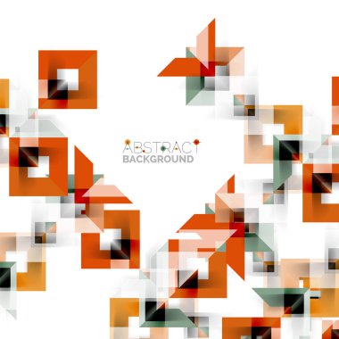 Beyaz Modern kare geometrik desen tasarım