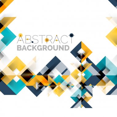 Beyaz Modern kare geometrik desen tasarım